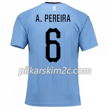 Koszulka Urugwaj A.Pereira 6 Główna Mistrzostwa Świata 2018 - Koszulki Piłkarskie